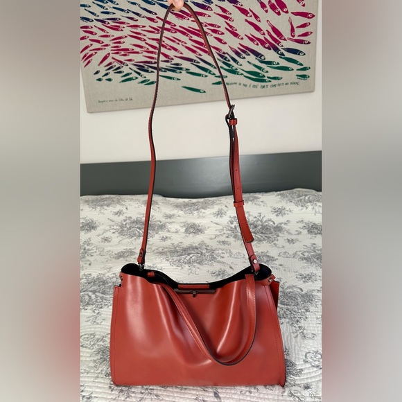 Genuine Gianni Chiarini rusty orange crossbody/shoulder bag. Made in Italy. - Picture 2 of 16